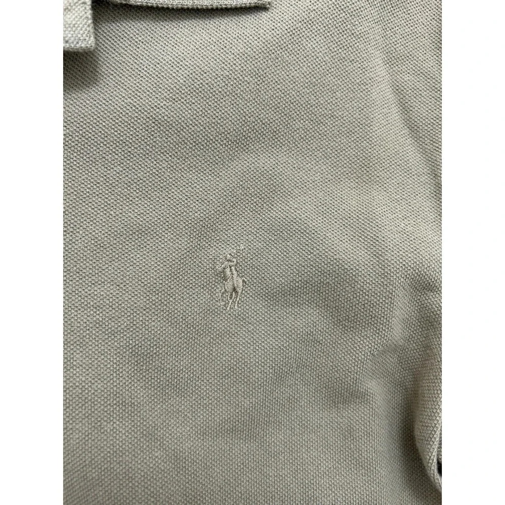 Polo‎ Ralph Lauren Boys L 14-16 Olive Green Pique Short Sleeve Polo Shirt Logo